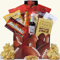 Football Tailgating Snacks Gift Basket