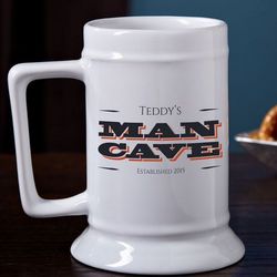 Man Cave Established Personalized Stein