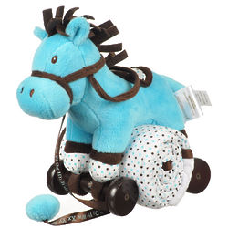 Rolling Horse Pull Toy and Blanket