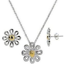 Daisy Necklace and Earring Set