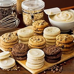 100 Assorted Cookies in Classic Bow Gift Box