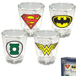 DC Comic Shot Glass Set