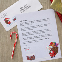On the Rooftop Personalized Letter from Santa