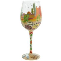 Southwest Wine Glass