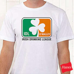 Personalized Irish Drinking League T-Shirt