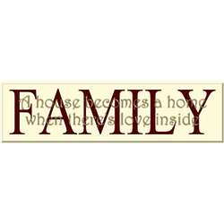 A House Becomes A Home Family Custom Sign