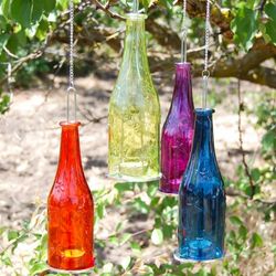 Hanging Bottle Candle Holders
