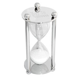 Personalized Silver Hourglass