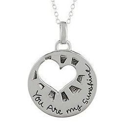 Footnotes You Are My Sunshine Necklace