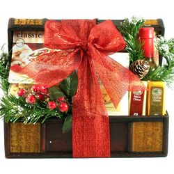 Spicy Holiday Treasure Chest Gift Basket