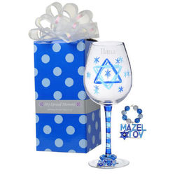 Personalized Mozel Tov Wine Glass