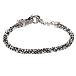 Dragon Tale Sterling Silver Chain Bracelet