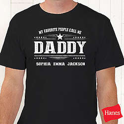 My Favorite People Call Me Personalized Hanes Adult T-Shirt