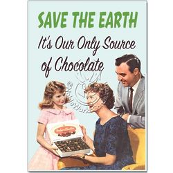 Save the Earth Humor Birthday Greeting Card