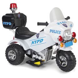 Kid's Ride-On Police Motorcycle Toy