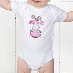 Personalized Easter Bunny Love Baby Bodysuit