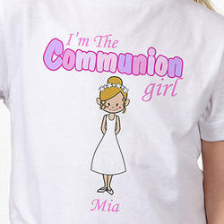 Communion Girl Personalized Kid's T-Shirt