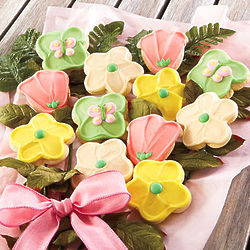 Mother's Day Flower Cookies with Mason Jar