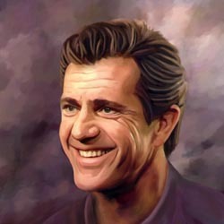 Mel Gibson Oil Painting Giclee