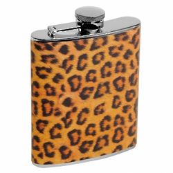 Wild Girl's Night Out Leopard Hip Flask