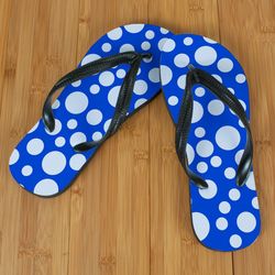 Blue Polka Dot Beacher Sandal
