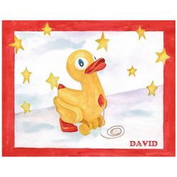 Wooden Ducky Personalized Art Print