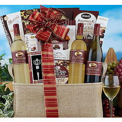 Cliffside White Wine Trio Gift Basket
