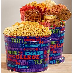 University of Snacks Popcorn Tin