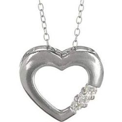 Signature Sterling Silver Open Heart Necklace