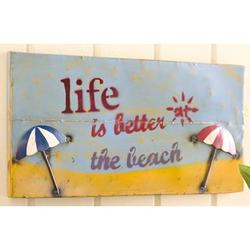Life Is Better at the Beach Metal Sign
