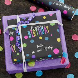 Personalized Bold Birthday Wrapping Paper
