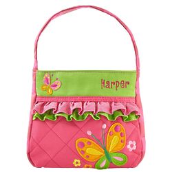 Girl's Personalized Out & About Quilted Butterfly Purse