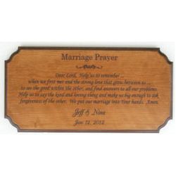 Personalized Wooden Wedding Plaque