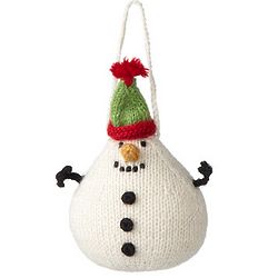 Knit Snowman Ornament