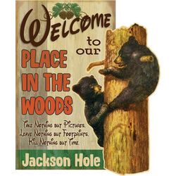Personalized Place in the Woods Sign