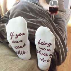 Bring Me a Glass of Wine Socks