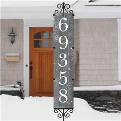 Personalized Let it Snow Address Yard Stake