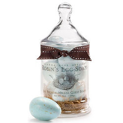 Robin's Egg Soaps in Apothecary Jar