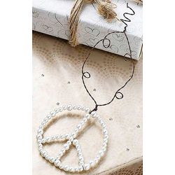 Faux Pearls of Peace Ornaments
