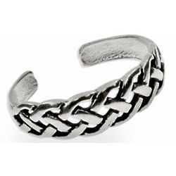 Celtic Weave Sterling Silver Toe Ring