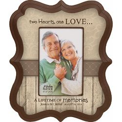 Two Hearts Personalized Picture Frame