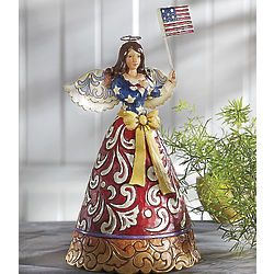 Jim Shore Flag of Freedom Forever Wave Figurine