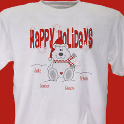 Personalized Happy Holidays T-Shirt