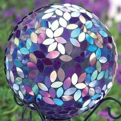 Purple Mosaic Gazing Ball