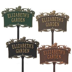 Personalized Bird Garden Plaque