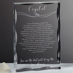 Always In Love Personalized Plaque