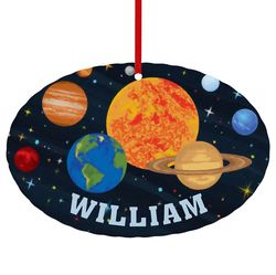 Out of This World Personalized Oval Ornament