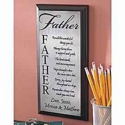 Personalized Beloved Father Plaque
