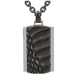 Valcor Black Stainless Steel Necklace
