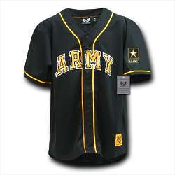 Army Black Baseball Jersey